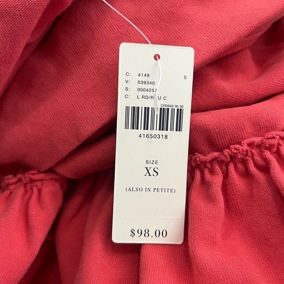 NWT Anthropologie Saturday Sunday Coral Off Shoulder Mini Dress - Picture 9 of 11